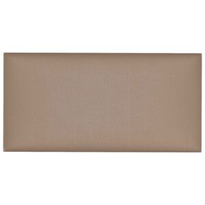 vidaXL Wandhoofdbord 12 st 30 x 15 cm Cappuccino Stof