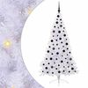 vidaXL Kunstkerstboom met 300 LED Wit 180 cm PVC en staal