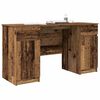 vidaXL Bureau met lade Oud hout 140 x 49 x 76 cm Bewerkt hout