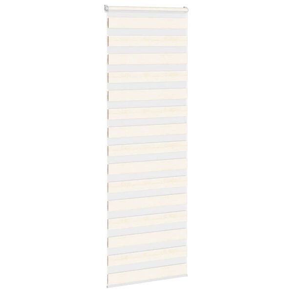 vidaXL Zebra rolgordijn 85x200 cm stofbreedte 80,9 cm marmerbeige