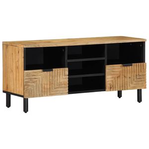 vidaXL Tv-meubel 100x33x46 cm massief mangohout bruin