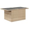 vidaXL 7-delige Loungeset met kussens poly rattan beige