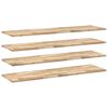 vidaXL Wandschappen 4 st zwevend 160x40x2 cm onbehandeld acaciahout
