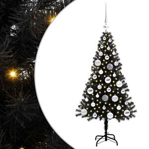 vidaXL Kerstboom Zwart 120 cm PVC