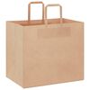 vidaXL Papieren zakken 50 st met hengsels 32x22x28 cm bruin