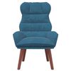 vidaXL Fauteuil Blauw 69 x 74 x 93 cm Fluweel