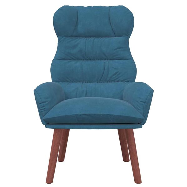 vidaXL Fauteuil Blauw 69 x 74 x 93 cm Fluweel