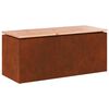 vidaXL Tuinbank 2 -Seater 100 x 40 x 43 cm Roestig Rechthoekig