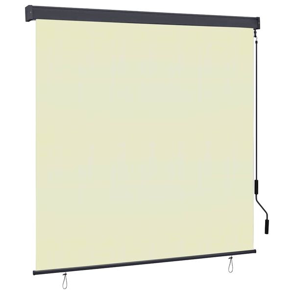 vidaXL Rolgordijn voor buiten 170x250 cm crème