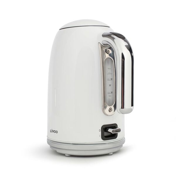 Livoo Waterkoker retro 1,7 L wit