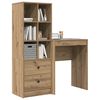 vidaXL Bureau met lade 2 pcs Artisan Eiken