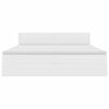 vidaXL Opslag bed met matras met opslag Puur Wit 200 x 200 cm Nep Leer