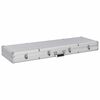 vidaXL Wapenkoffer 118x38x12 aluminium zilverkleurig