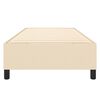 vidaXL Boxspring bed 90x200 cm stof cr&egrave;mekleurig