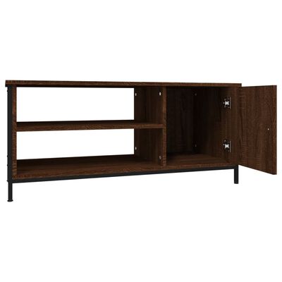 vidaXL Tv-meubel 100x40x45 cm bewerkt hout bruin eikenkleur