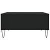 vidaXL Salontafel 60x60x30 cm bewerkt hout zwart