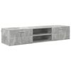 vidaXL Houten Kast Hoogglans wit 150 x 39 x 30 cm Bewerkt hout