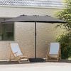 vidaXL Tuinparasol Antraciet 385 x 209 x 244 cm Polyester