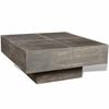 vidaXL Salontafel vierkant massief mangohout donkerbruin