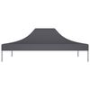 vidaXL Partytentdak 270 g/m² 4x3 m antraciet