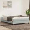 vidaXL Boxspring met matras fluweel lichtgrijs 140x210 cm