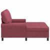 vidaXL Chaise Lounge met kussen Wijnrood 91 x 157 x 91 cm Stof