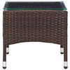 vidaXL Salontafel 60x40x36 cm poly rattan bruin