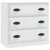 vidaXL Dressoirs 3 st bewerkt hout wit