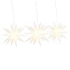 vidaXL Kerstlampen met LED's 3 st inklapbaar wit