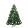 vidaXL Kunstkerstboom met 300 LED met standaard Groen 180 cm PE en PVC
