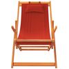 vidaXL Strandstoelen 2 st inklapbaar stof rood