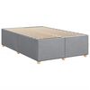 vidaXL Boxspring met matras stof lichtgrijs 120x190 cm