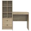 vidaXL Bureau met lade 2 pcs Sonoma Eiken