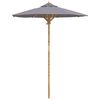 vidaXL Tuinparasol &Oslash; 180 x 230 cm Bamboe Rond Donkergrijs