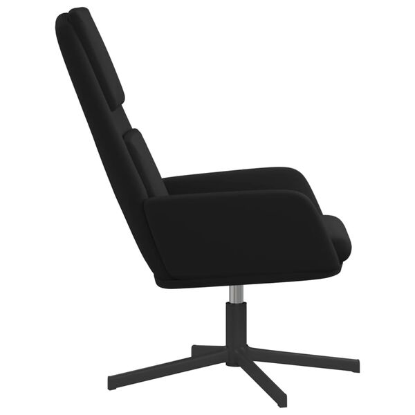 vidaXL Relaxstoel fluweel zwart