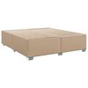 vidaXL Boxspring met matras kunstleer cappuccinokleurig 200x200 cm