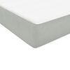 vidaXL Boxspring met matras en LED fluweel lichtgrijs 80x220 cm
