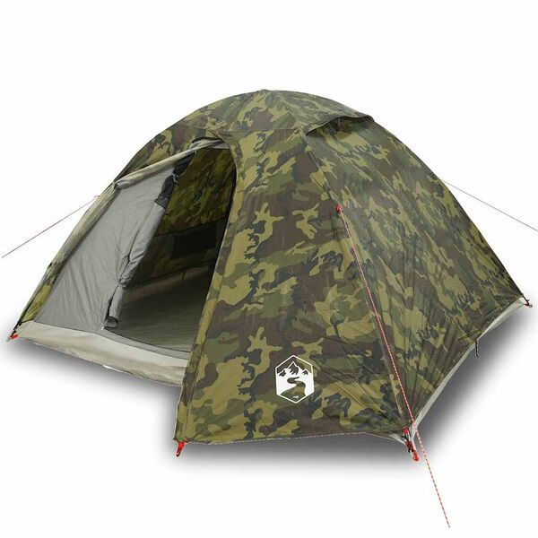 vidaXL Koepeltent 4-persoons waterdicht camouflage