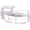 vidaXL Bedframe zonder matras massief grenenhout wit 90x190 cm