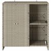vidaXL Opbergkast met plank Lichtgrijs 100 x 36 x 102 cm Rattan