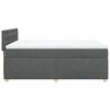vidaXL Boxspring met matras stof donkergrijs 140x190 cm