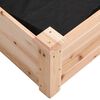 vidaXL Plantenbak verhoogd met voering 120x60x25 cm massief vurenhout