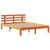vidaXL Bedframe met hoofdbord grenenhout wasbruin 140x200 cm