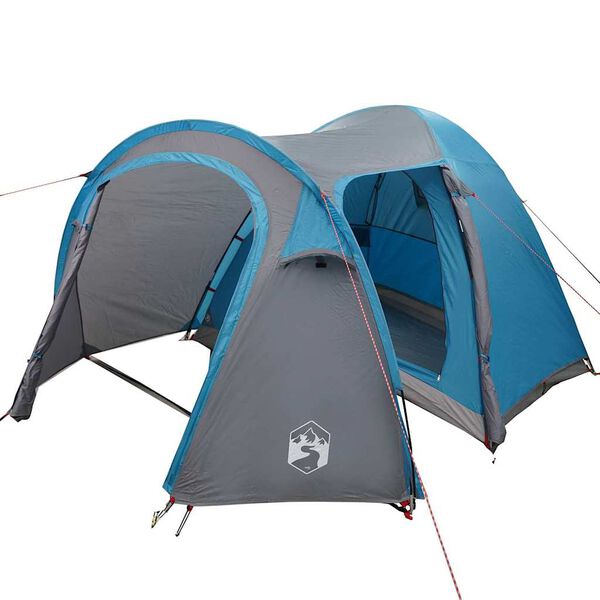 vidaXL Koepeltent Koepel met dak met opslag Blauw 384 x 254 x 170 cm