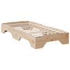 vidaXL Bedframe zonder matras stapelbaar 90x190 cm massief hout