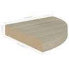 vidaXL Hoekschappen zwevend 4 st 25x25x3,8 cm MDF eikenkleurig