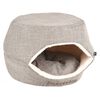 FLAMINGO Kattengrot 2-in-1 Snoozebay 45x35x35 cm bruin en cr&egrave;mekleurig