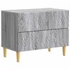 vidaXL Nachtkastje Grijs Sonoma 62 x 34,5 x 48 cm Bewerkt hout