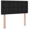 vidaXL Opbergbed met matras met matras Zwart 90 x 190 cm Bewerkt hout