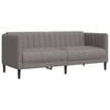 vidaXL Tweezitsbank stof taupe